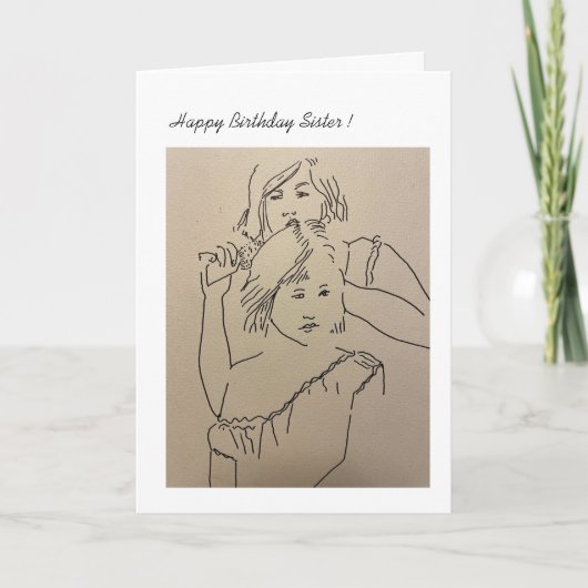 Soeurs Bonne Carte Anniversaire (Devant)