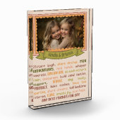 Soeurs Coeur toucher & sentimental Bloc photo (Gauche)