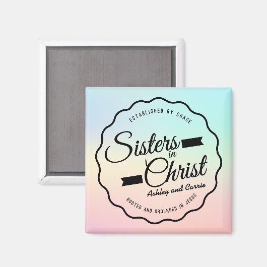 Soeurs en Christ, Pastel Magnet (Recto/Verso)