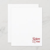 Soeurs en papeterie criminelle (Devant / Derrière)