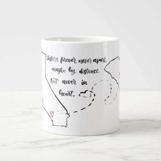 Soeurs faites sur mesure pour toujours Mug (Devant)