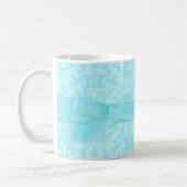 Soeurs Forever damask pâle bleu mug (Gauche)