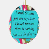 Soeurs, Ornement de Noël (Droite)