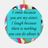 Soeurs, Ornement de Noël (Devant)