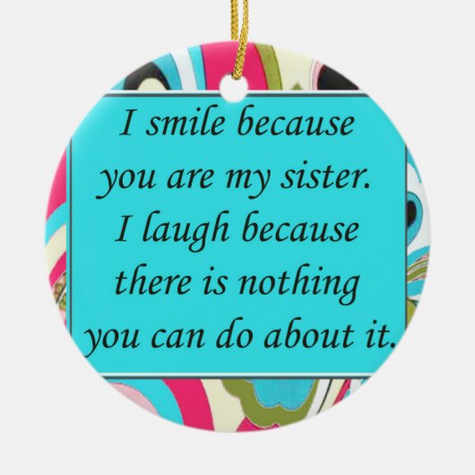 Soeurs, Ornement de Noël (Devant)