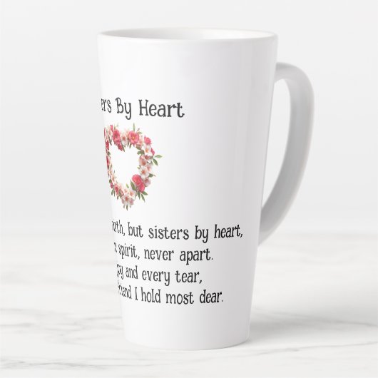 Soeurs Par Coeur Meilleurs Amis Café / Latte Mug (Angle droit)