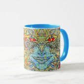 Soeurs partout Mug Bleu (Devant droit)