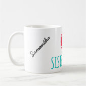 Soeurs Règle Blanc 11 oz Mug Classique (Gauche)