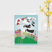 Soeurs Whimsèques Avec Cartes pour notes Ballons (Fleur jaune)