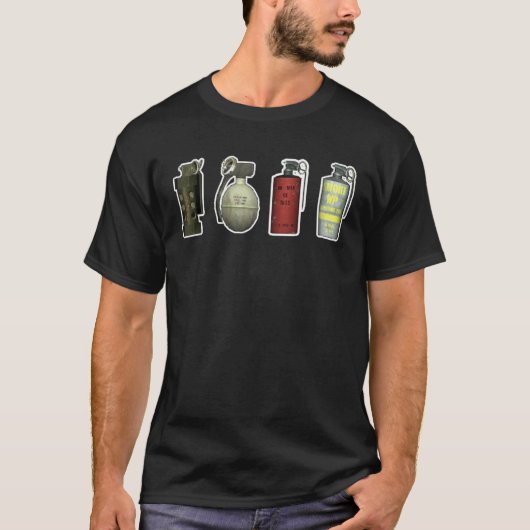 SoF2 Nades Mannen Zwart T-shirt (Voorkant)
