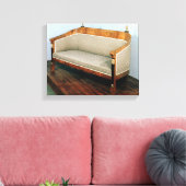 Sofa, Biedermeier style, c.1820 Canvas Afdruk (Insitu (Woonkamer))