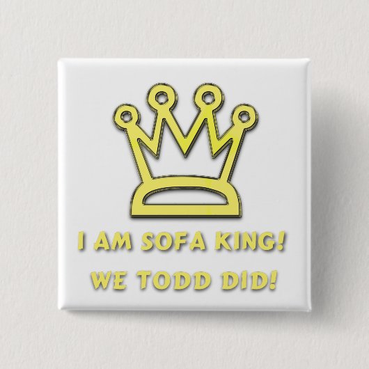 Sofa King Vierkante Button 5,1 Cm (Voorkant)