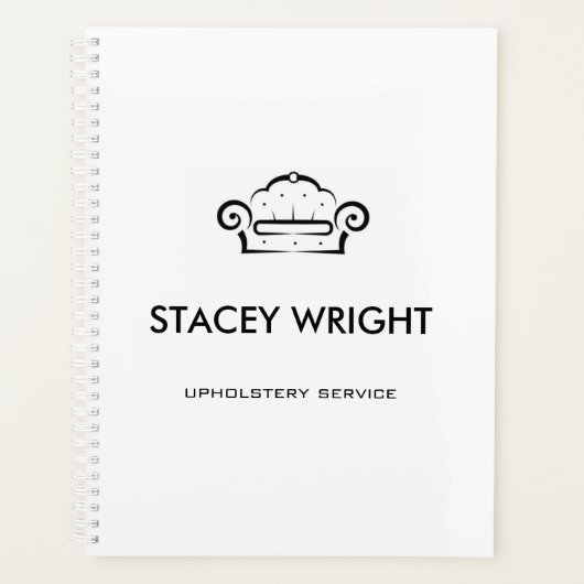 Sofa noir silhouette tissu blanc (Devant)