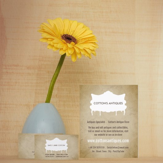  Sofa,  papier, Antiek dealer, winkel Flyer