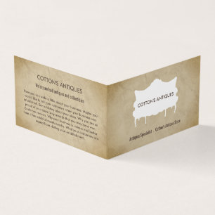  Sofa,  papier, Antiek dealer, winkel Visitekaartjes
