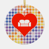 Sofa-pictogram Keramisch Ornament (Voorkant)