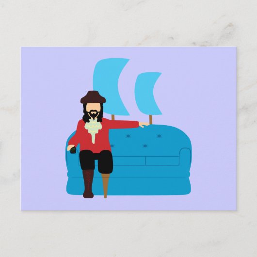 Sofa Pirate Briefkaart (Voorkant)