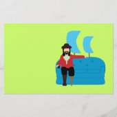 Sofa Pirate Briefpapier (Voorkant)