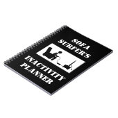 Sofa Surfer's inactiviteitsplanner Notitieboek (Linkerzijde)