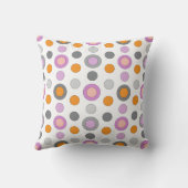 Soffkudde Cirkulär vit  Kussen (Achterkant)