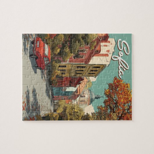 Sofia | Bulgaarse hoofdstad reizen Legpuzzel (Horizontaal)
