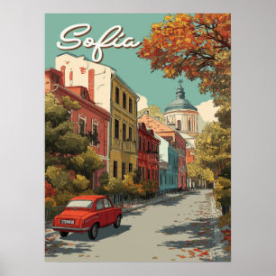 Sofia Bulgaarse hoofdstad reizen Poster