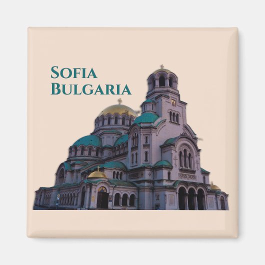 Sofia Bulgaria: Alexander Nevsky Cathedral Magneet (Voorkant)