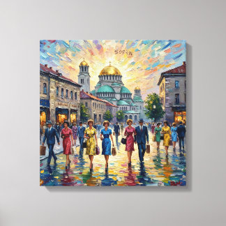 Sofia Bulgaria Alexander Nevsky Cathedral Wall Art Canvas Afdruk