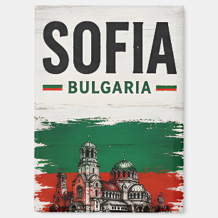 🧲 Sofia Bulgarie Ville Voyage Aimant 🌈