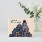 Sofia Bulgarije: Alexander Nevsky Cathedral Briefkaart (Staand voorkant)