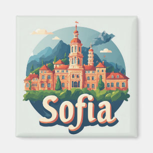 Sofia Bulgarije Stad Reis Cadeau Herinnering 🗺️ Magneet