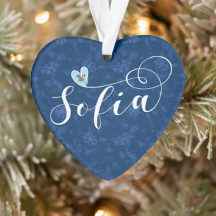 Sofia Flag in Heart, Bulgarije Ornament