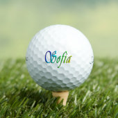 Sofia Haar Naam In Kleur, Golfballen (Insitu Shirt)