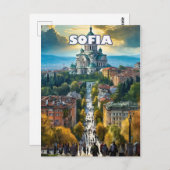 Sofia, hoofdstad met meerdere charmes briefkaart (Voorkant / Achterkant)