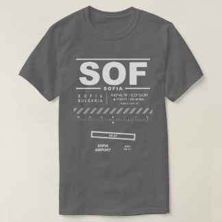 Sofia luchthaven SOF T-shirt