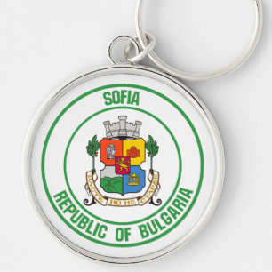 Sofia Round Emblem Sleutelhanger
