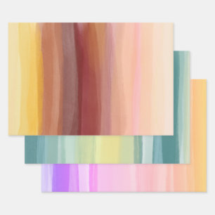 Soft abstract schilderen, meerkleurige soortenverp inpakpapier vel