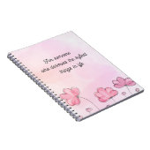 Soft Aesthetic Floral Notebook Cute Journal (Côté Droit)