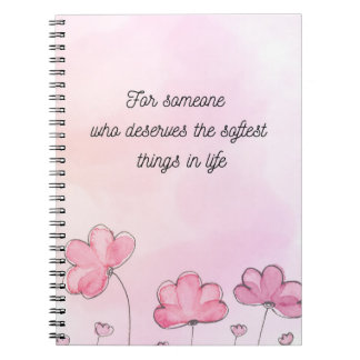 Soft Aesthetic Floral Notebook Cute Journal Notitieboek