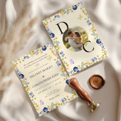 Soft And Colorful Floral Wedding Invitations