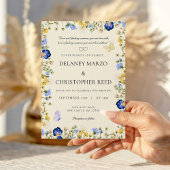 Soft And Colorful Floral Wedding Invitations