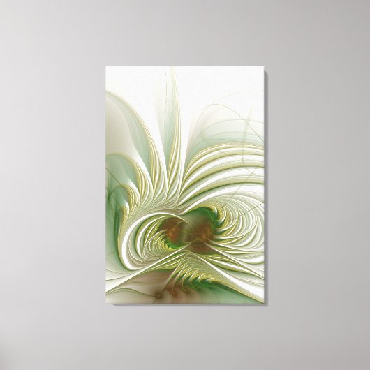 Soft and tenderness fractal fantasy flower canvas afdruk (Voorkant)