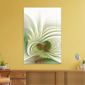 Soft and tenderness fractal fantasy flower canvas afdruk (Insitu (Woonkamer))