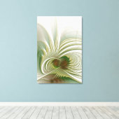 Soft and tenderness fractal fantasy flower canvas afdruk (Insitu (Houten vloer))