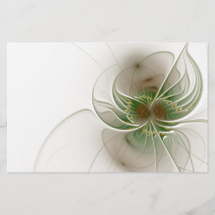 Soft and tenderness fractal fantasy flowers briefpapier