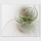 Soft and tenderness fractal fantasy flowers cadeaupapier (Vlak)