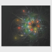 Soft and tenderness fractal fantasy flowers cadeaupapier (Vlak)