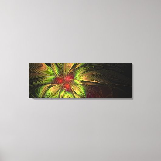 Soft and tenderness fractal fantasy flowers canvas afdruk (Voorkant)
