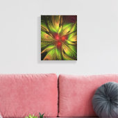 Soft and tenderness fractal fantasy flowers canvas afdruk (Insitu (Woonkamer))