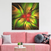 Soft and tenderness fractal fantasy flowers canvas afdruk (Insitu (Woonkamer))